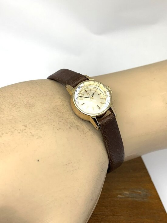 Omega De Ville Women\'s Watch Swiss Mechanical Vintage 1964 Brown Leather 19mm main image 7